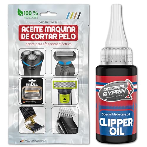 Aceite lubricante Original Syprin para peluqueras y recortadoras de pelo y barba, maquinillas de afeitar