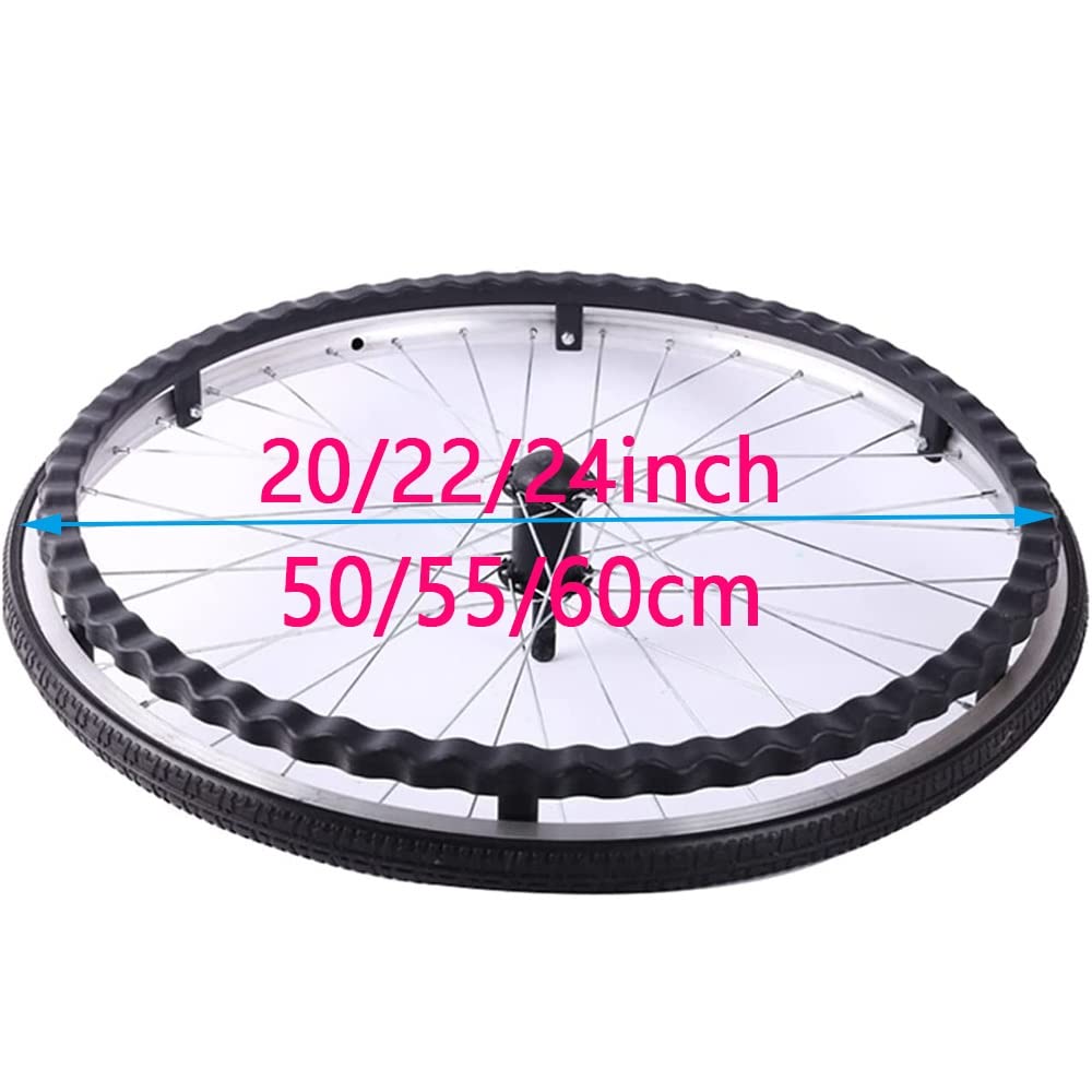 Ruedas para sillas de Ruedas Conjunto de Ruedas giratorias de 24 Pulgadas, Ruedas manuales para sillas de Ruedas Ruedas traseras de Repuesto para sillas de Ruedas Muchas sillas de Ruedas EST