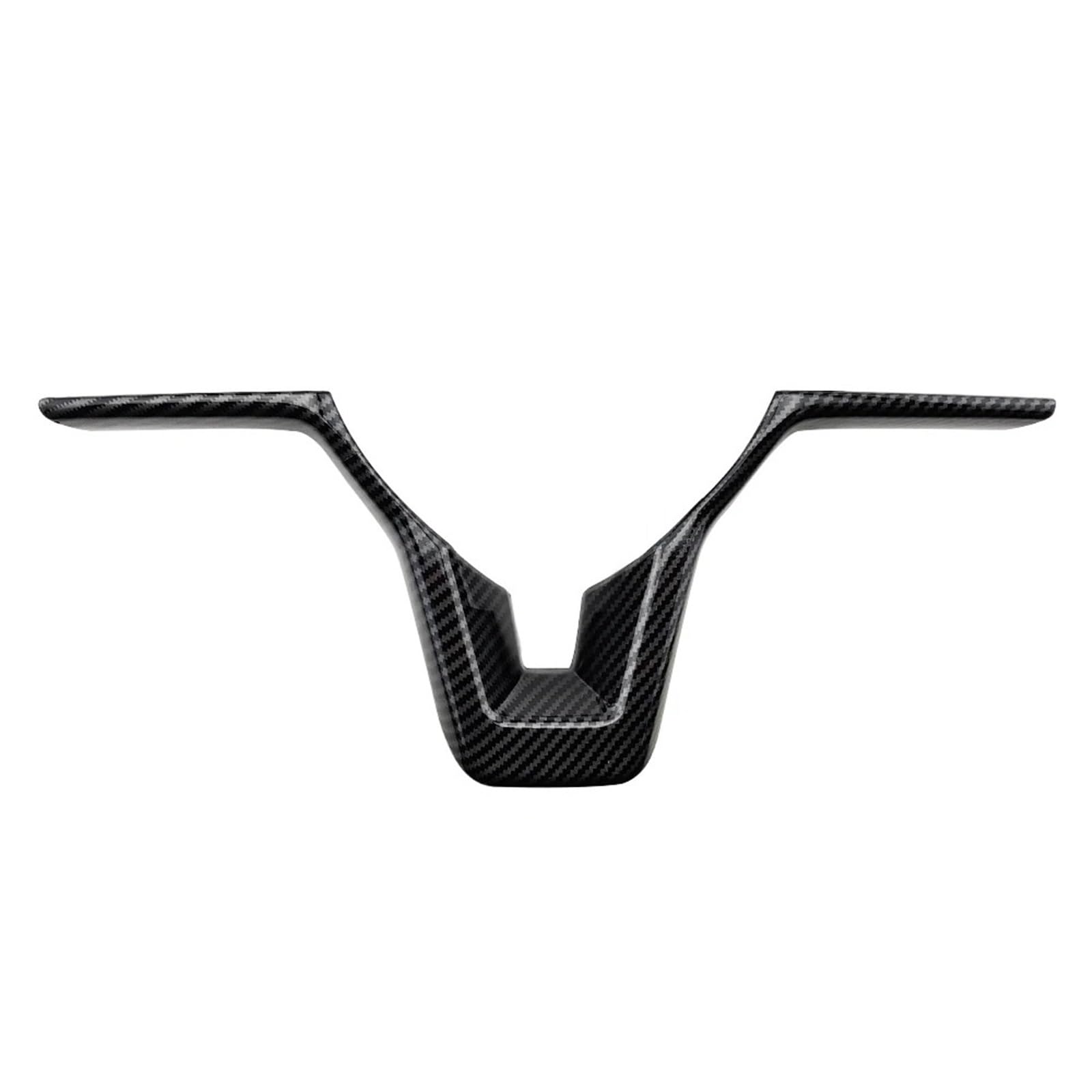 Interior Trim for Nissan for Qashqai J11 for Xtrail T32 for Rogue Car Steering Wheel Panel Cover Trim Sticker Auto Central Inner(1Pc Carbon Black)