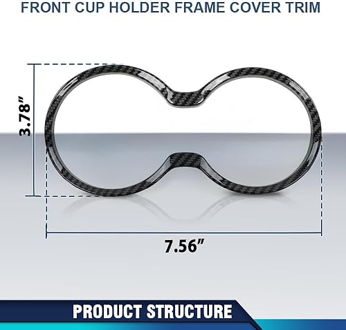 Vista 17 de PIT66 Funda para portavasos compatible con Ford Mustang 2015-2022