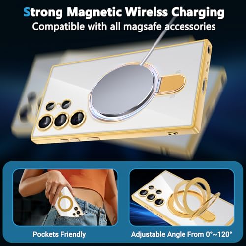 Coque Samsung S24 Ultra Magsafe avec protection caméra et support