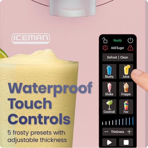 Iceman by Chefman Slush-Ease MAX 90oz Slushie Machine, 64oz Liquid Capacity Frozen Drink Maker & Slushy Machine with 5 Presets and LED Display, Perfect for Frozen Margaritas, Frappes, Smoothies by Iceman - Image 4