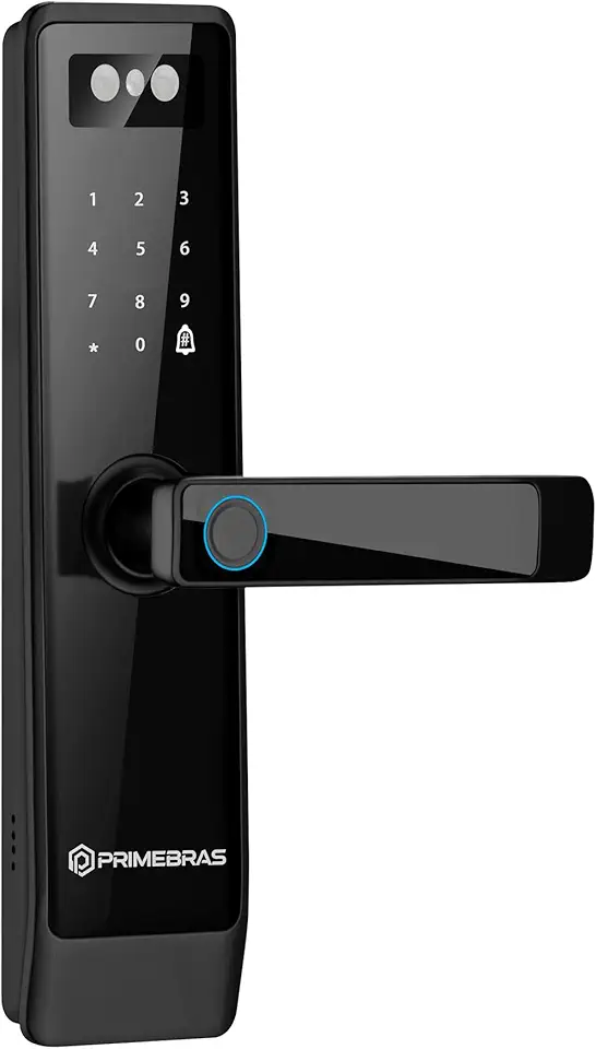 Fechadura Digital Com Reconhecimento Facial 3D Wi-Fi Primebras Frankfurt P7001