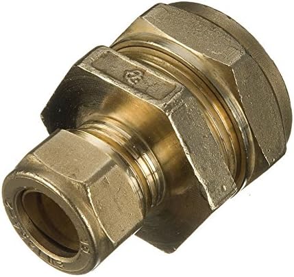 15mm x 12mm Brass Compression Reducing Coupling - Bag of 2