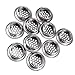 IEUDNS 4x 10Pcs Circular Vent Stainless Steel Round Hole Louver for Kitchen, Bathroom, Cabinet, Wardrobe