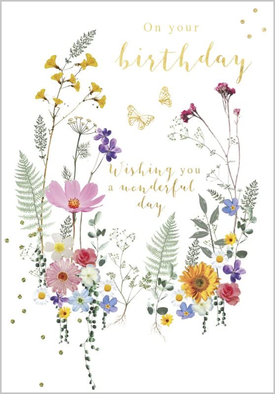 Abacus Cards Open 85th 'Happy Birthday' Greeting Card - Age 85 - Garden