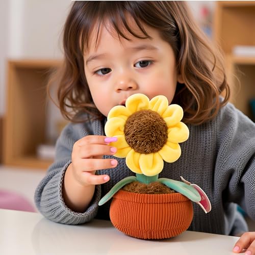 Image of Ryttir 2 Pack 11Inch Chubby Small Flower Stuffed Animal Pillow, Adventure Stuffed Tree Plush Toy, Brave Boy's and Girl's Room Decor, Funny Owls Gift for Kids Women