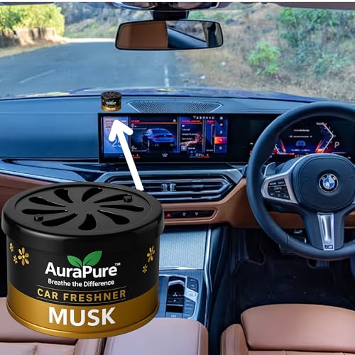Image of 100g Musk Car Perfume Gel | Long-Lasting 40 Days Gel Air Freshener | Premium Musk Scent for Car Dashboard & Interiors | Leakproof Jar | Odour & Smoke Remover