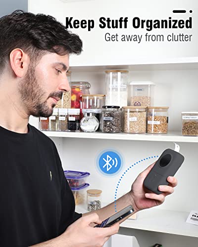 Phomemo Label Printer-D30 Label Maker With Tape,Sticker Maker Machine,Portable Bluetooth Mini Labeler,For Office Home School Organization,Android Ios,Gift For Women Men,Usb Recharger-Dark Grey #TOP1