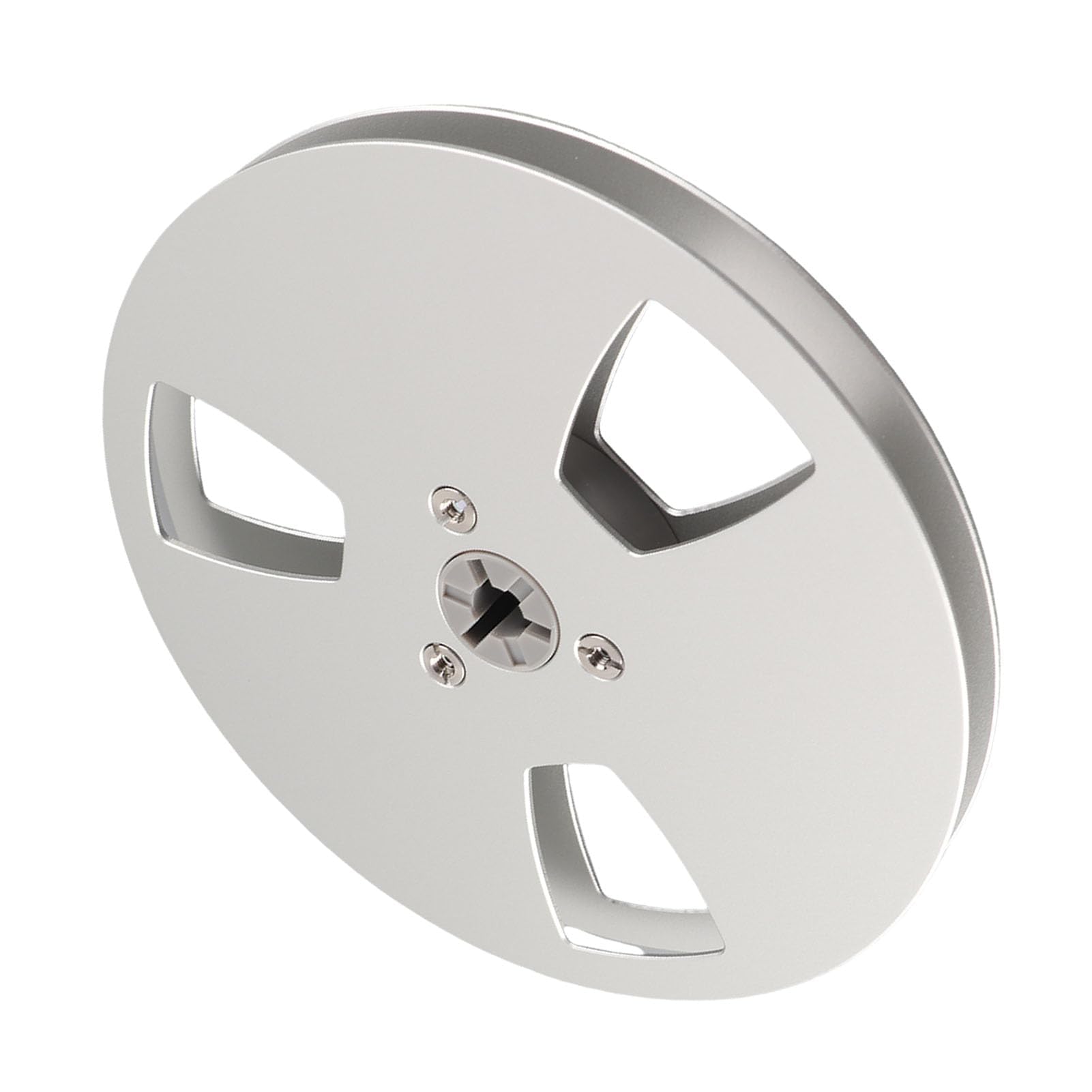 5 Zoll Leere Tonbandspule, 3 Löcher Universal Open Reel Tonband-Leerspule, Leere Aufwickelspule aus Aluminiumlegierung für die Reparatur von Tonbandgeräten