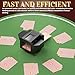 Generic Automatic Card shuffler and Dealer, 360° Rotating Automatic Card Shuffling and Dealing Machine, Programmable|Rechargeable Playing Cards Shuffler and Distribution Machine, Black