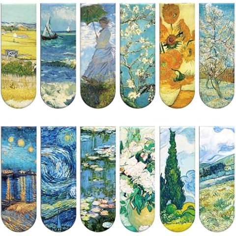 Simpeak 12 PCS Magnetic Bookmarks Set Cover