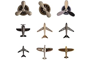 9PCS Aviator Pin Brooch Pin for Men Women Propeller