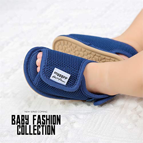 Image of RVROVIC Baby Boys Girls Sandals Premium Infant Summer Outdoor Shoes PU Lightweight Soft Anti-Slip Sole Toddler Prewalker