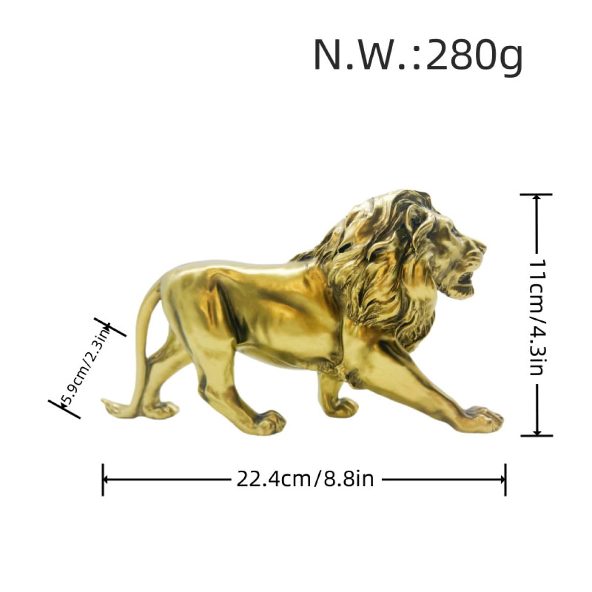 Amazon.co.jp: 獅子 置物 オブジェ おしゃれ 卓上 樹脂製 ライオン