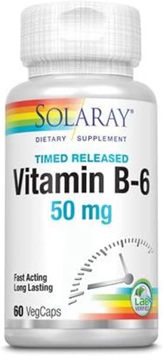 SOLARAY B-6 TSTR Suplemento 50mg  60 unidades