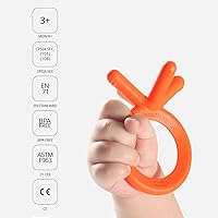 Vista 9 de Comotomo silicona bebé Mordedor, paquete de de 1, Azul