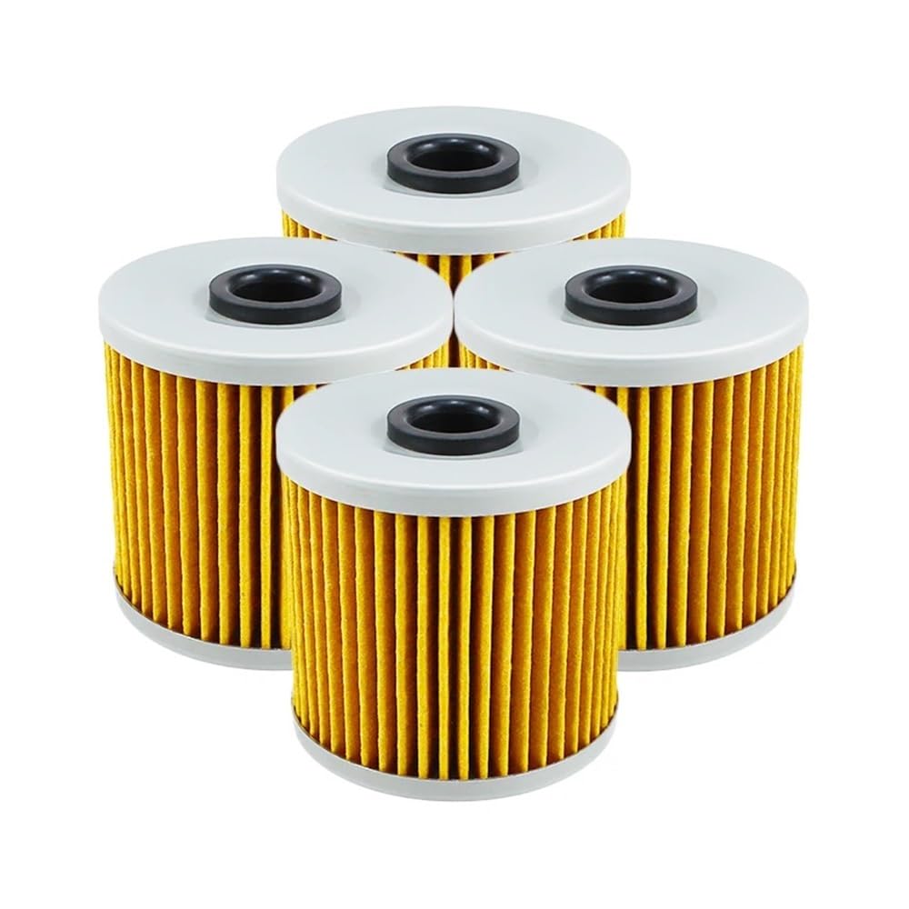 2/4/6 sztuk Cyl Motocykl Filtr oleju pasuje do Kaw KL250 KL600 KL650 Ten 650 KLR250 KLR600 KLR650 Ca KLX650 KLX650R(6pcsyellow)