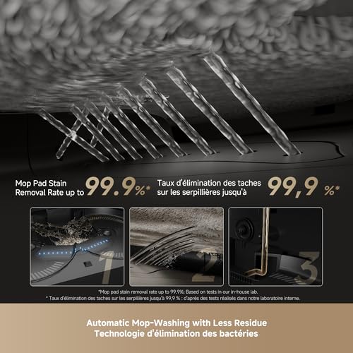 Robot Vacuum and Mop Combo with Self-Empty Base