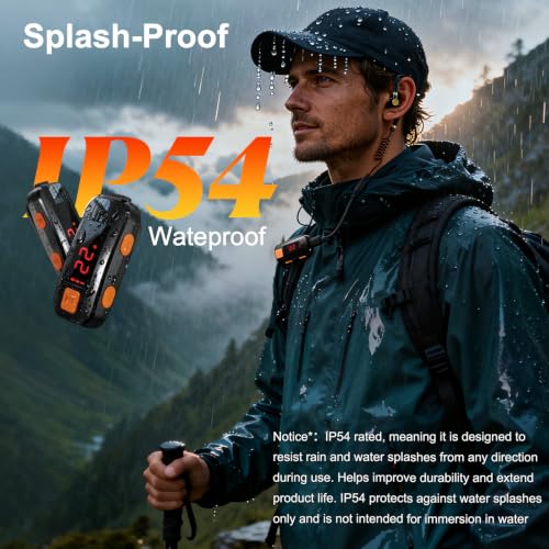 Image of 3 Pack Mini Walkie Talkies, IP54 Waterproof Small Walkie Talkies | Portable Two Way Radios for Baseball, Restaurants, Retail Stores, Outdoor Sports, Hospital, Adults Use