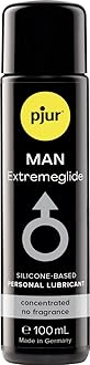 pjur Man Extremeglide (100ml) - Highly Concentrated Silicone-Based Personal Lubricant for Men - Extra-Long-Lasting Lubrication