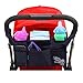 Stroller Organizer By Lebogner, Premium Deep Insulated Stroller Cup Holder To Keep Warm Or Cold Bottles, Stroller Accessories, Universal Black Baby Diaper Stroller Bag, Fits Most Strollers