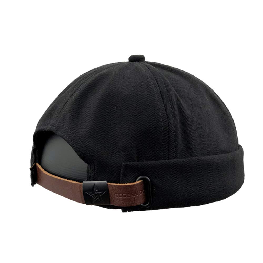 YAMEE Gorra Docker Hombre Docker Hat Mujer Beanie | Gorra de Trabajo Sombrero Docker para Hombre | Gorros portuarios Gorro Estibador Redondo Talla única (56-58cm)