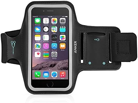 iPhone 6 Armband, Anker Sport Armband for iPhone 6 (4.7 inch) with Headphone and Key Slots and 2 Extra Cuttable Velcro Strips