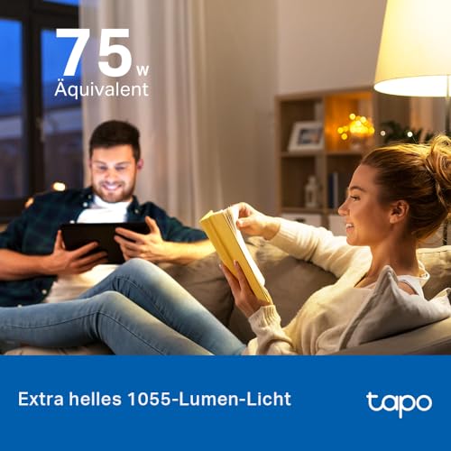 Tapo TP-Link L535E alexa lampe E27, Matter zertifiziert, Mehrfarbrige dimmbare smarte WLAN Glühbirne, Kompatibel mit Alexa… – Ansicht 3