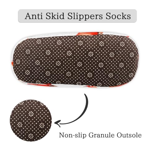 Pardick Fuzzy House Slippers for Women Men, Crab Ocean Anti-Slip Fleece Lined Shoes, Home Bedroom Indoor Slippers with Plush Lining, Crabs Warm Slippers4