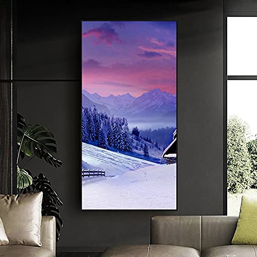 Peinture diamant 5D scène de neige broderie grand format 40x100cm