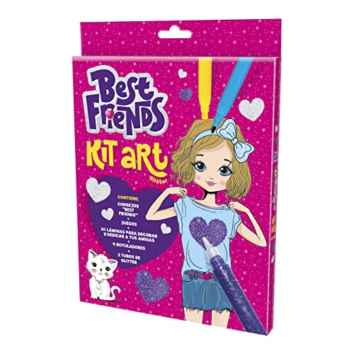 Portada de BEST FRIENDS KIT ART GLITTER PENS