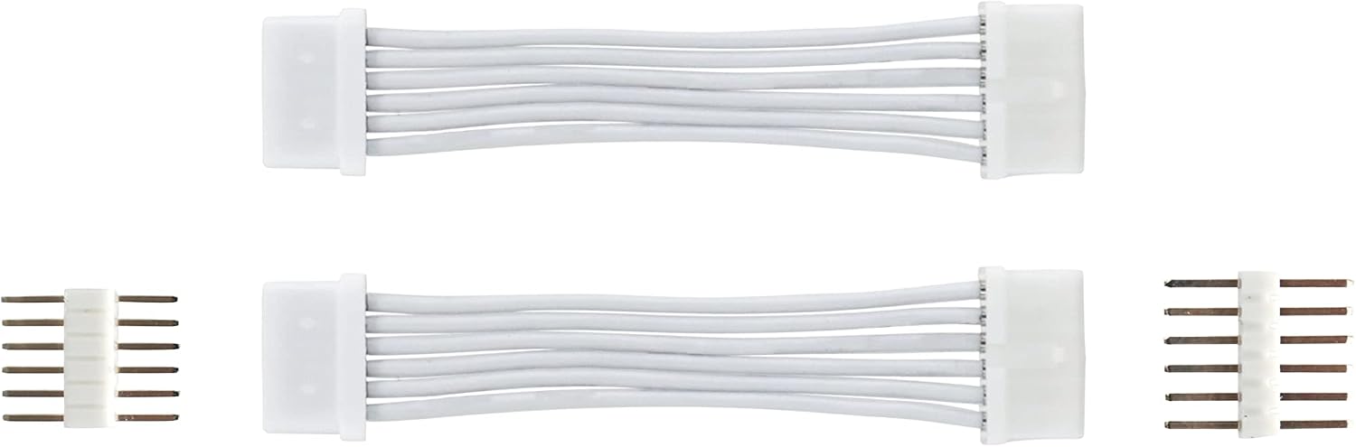 Litcessory Controller to 6-Pin Adapter for Philips Hue Lightstrip Plus (Detachable Version, White - MICRO 6-PIN V4)