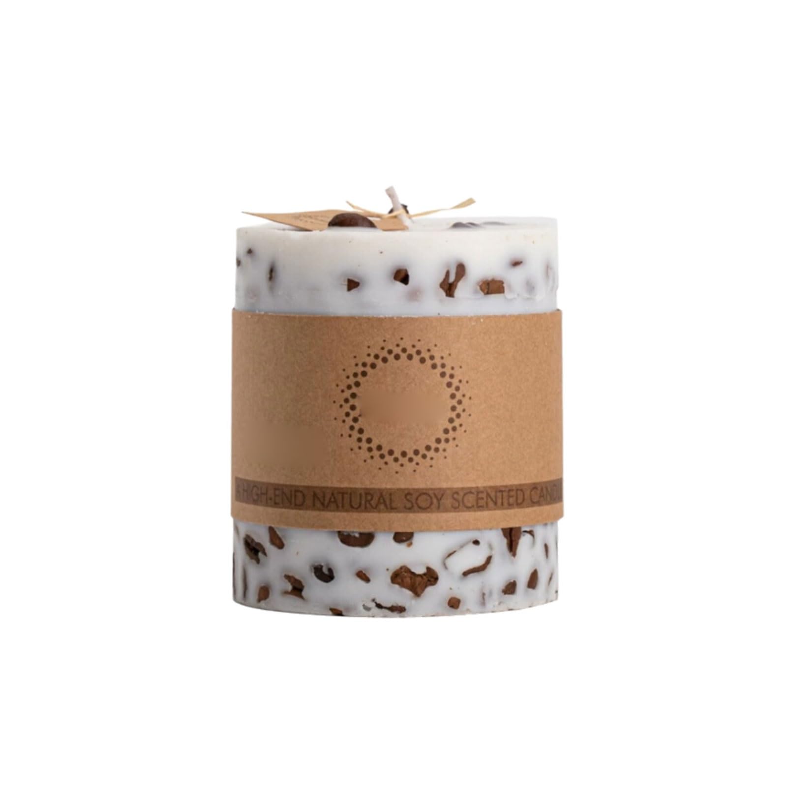 Exquisito Velas de cera de soja, velas de pilar de cera de café, vela perfumada reutilizable, combustión limpia for vacaciones en casa, relajación y Spa meloso