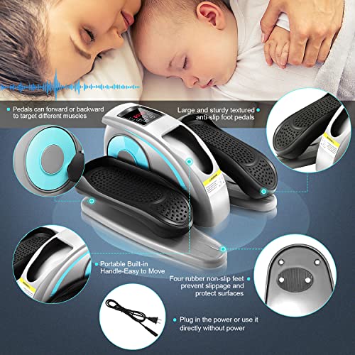 Ancheer Seated Elliptical Machines For Home Use, Office, Under Desk Cycle, Indoor Mini Pedal Exerciser, Under Desk Elliptical Machine With Built In Display Monitor, Remote Control, For Seniors, Adults #TOP4