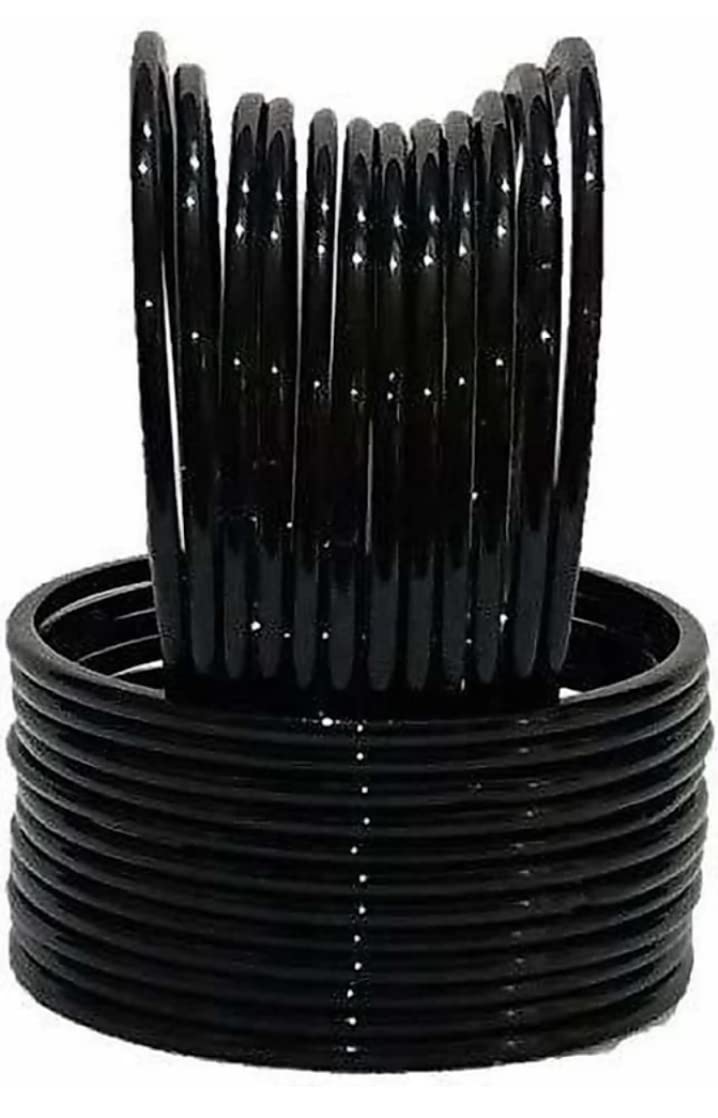 Black glass bangles set for women and girls(pack of 24)(size 2.10 amd 2.12 avaiable) (2.12) (B09Z8K5DRW) Amazon Price History, Amazon Price Tracker