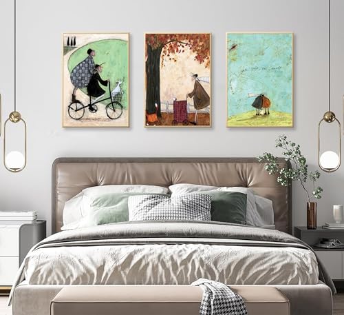 Image of 3pcs Aesthetic Abstract Canvas Wall Art Natural Minimalist Posters Prints Healing Pictures Wall Decoration for Living Room Bedroom Bathroom Kitchen Office Unframed