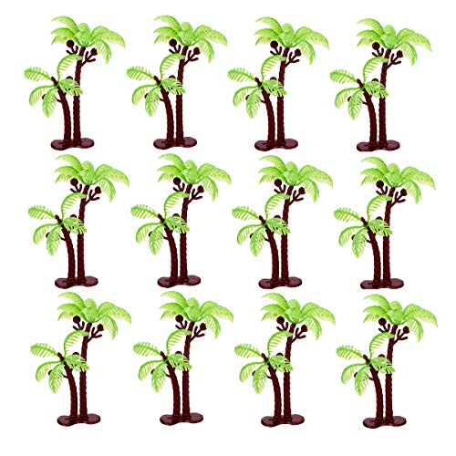 Janou Palm Tree Cake Toppers Tropical Coconuts Cake Decor For Birthday Wedding Summer Luau Party Favors Pack 18Pcs #TOP2