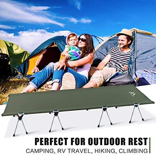 Sunriseland Camping Cot For Adults 2 Height Folding Lightweight Portable Heavy Duty 330Lbs Compact Durable Tent Sleeping Cots Bed For Outdoor Backpacking Hiking Traveling Rv Beach Easy Setup #TOP6