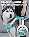 TagME No Pull Dog Harness with 2 Leash Clips,Lightweight & Visible for All-Day Walking,No Choke Pet Vest Includes AirTag Holder for Large Dogs,Teal