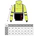 New York Hi-Viz Workwear H8312 Men's Ansi Class 3 High, Lime, Size X-Large
