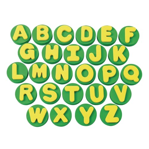 Tampons alphabet majuscules Colorations (lot de 26 lettres) pour l'éveil