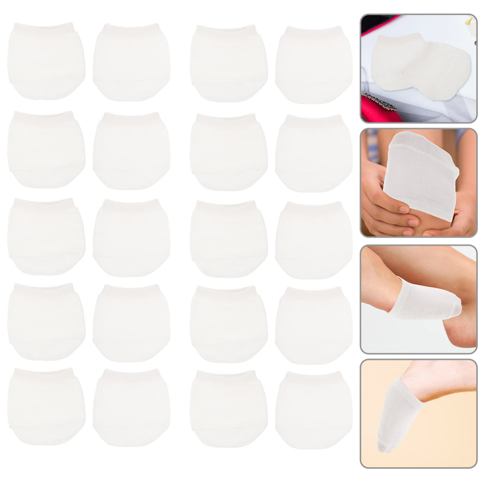 Amosfun 40paare Atmungsaktive Halbsocken Für Damen Unsichtbare Socken Schweißabsorbierend Hautfreundlich Für High Heels Und Sneaker