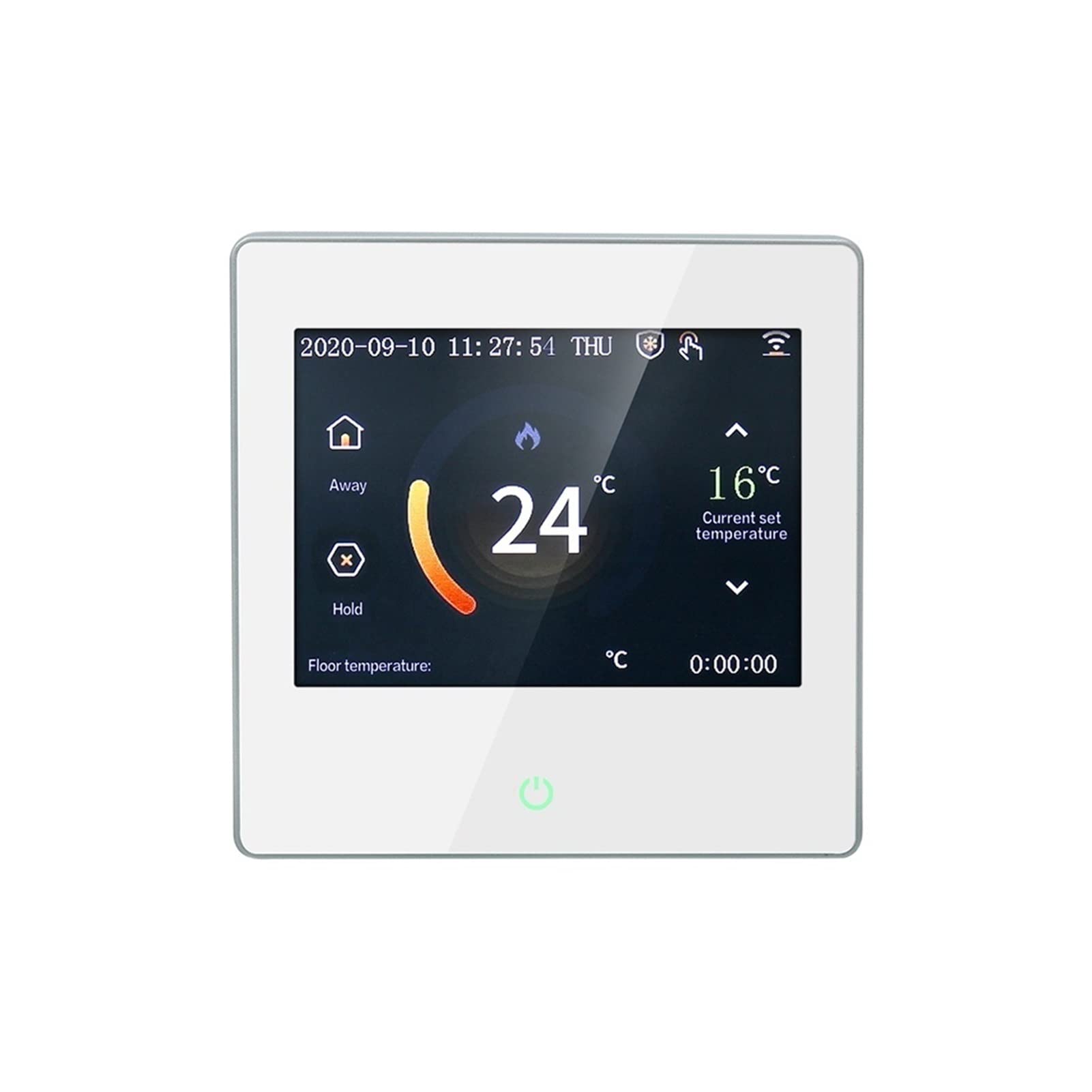 Sensore termometro, Smart WiFi Termostato Controller Temperatore Acqua elettrico riscaldamento a pavimento acqua caldaia a gas con tuya App. Telecomando(Oranje)