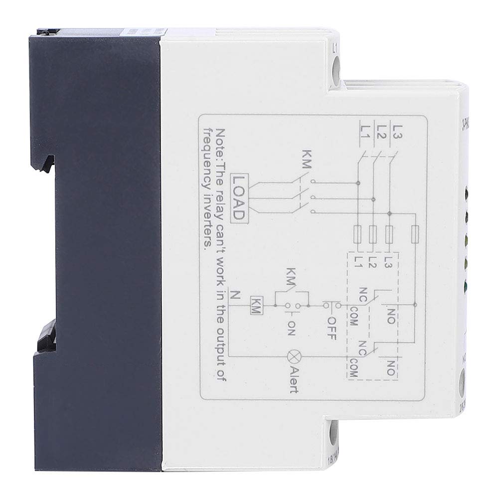 Relé de Monitoreo Trifásico, GMR-32B 380VAC Sobrevoltaje Subvoltaje Fase Secuencia Falla Protector Relé de Monitoreo de Voltaje