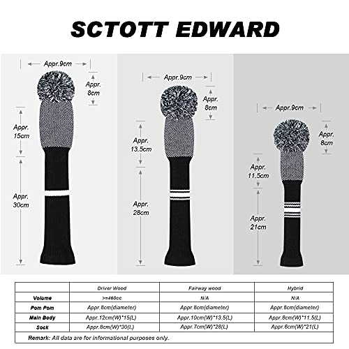Scott Edward Knit Pom Head Covers
