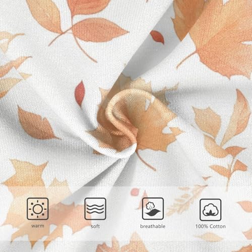 KLL Autumn Leaves Seamless Toddler Boys' Soft Briefs Underwear Breathable Children Undies3