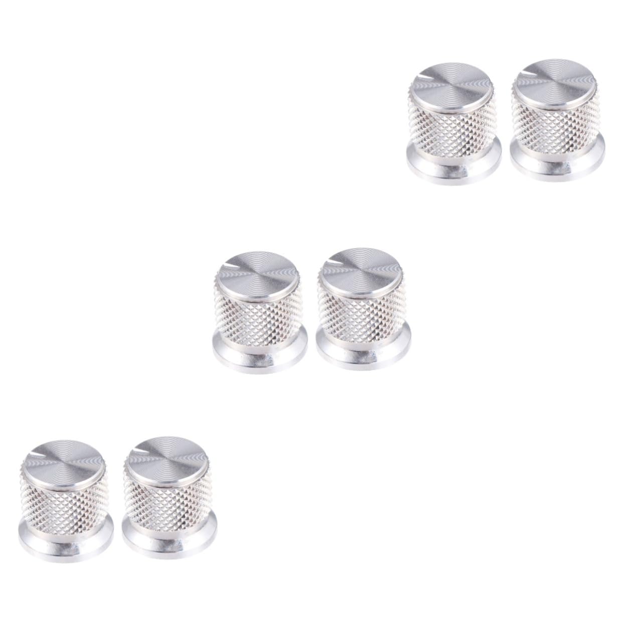 Abaodam 3sets Guitar Bass Tuners Volume Knob Potentiometer for Electric Bass Easy to Install Coarse for Smooth Control 2pieces*3