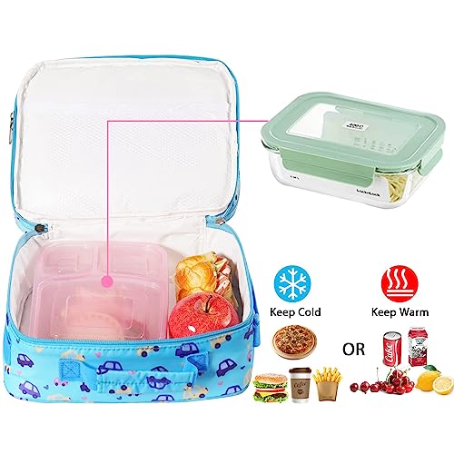 Unineovo Pop Lunch Box For Boys Kids,Reusable Insulated Lunch Bags For School Supplies, Leakproof Boys' Lunch Box, Cute Lunch Box Cooler Food Containers, Large Capacity Lunch Boxs For Back To School #TOP4