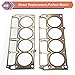 2 Pcs Cylinder Multi Layer Head Gasket For LS1 LS6 V8 4.8L 5.3L 5.7 Liter Engine Compatible With Chevy/GMC/Buick/Cadillac/Pontiac/Hummer/Saab Vehicle 1998-2019, Replace#12589226 12498544 98544